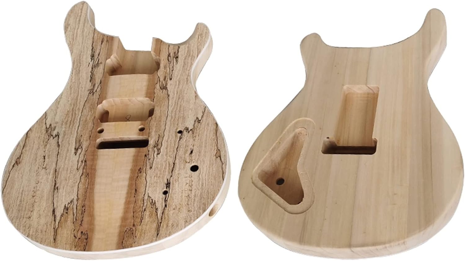 Unfinished DIY Custom Electric Guitar Kits with All Hardwares Unfinished Guitar Body (Color : 1)