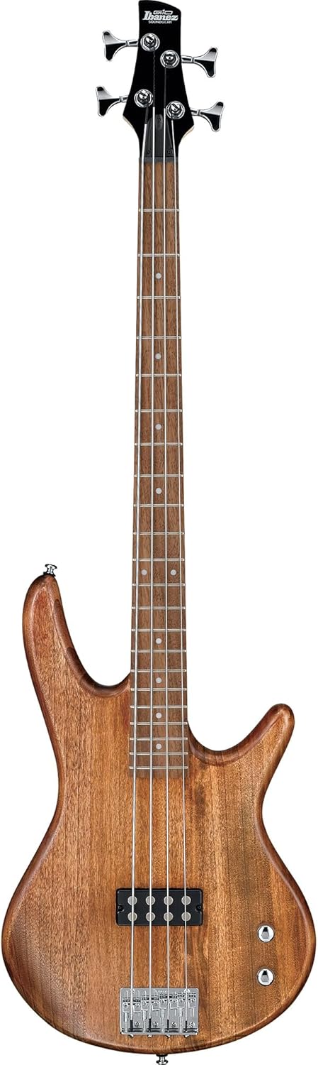 Ibanez GSR100EX SR GIO Bass Guitar - Mahogany Oil Bundle with Gig Bag, Tuner, Strap, Instrument Cable, Austin Bazaar Instructional DVD, and Polishing Cloth