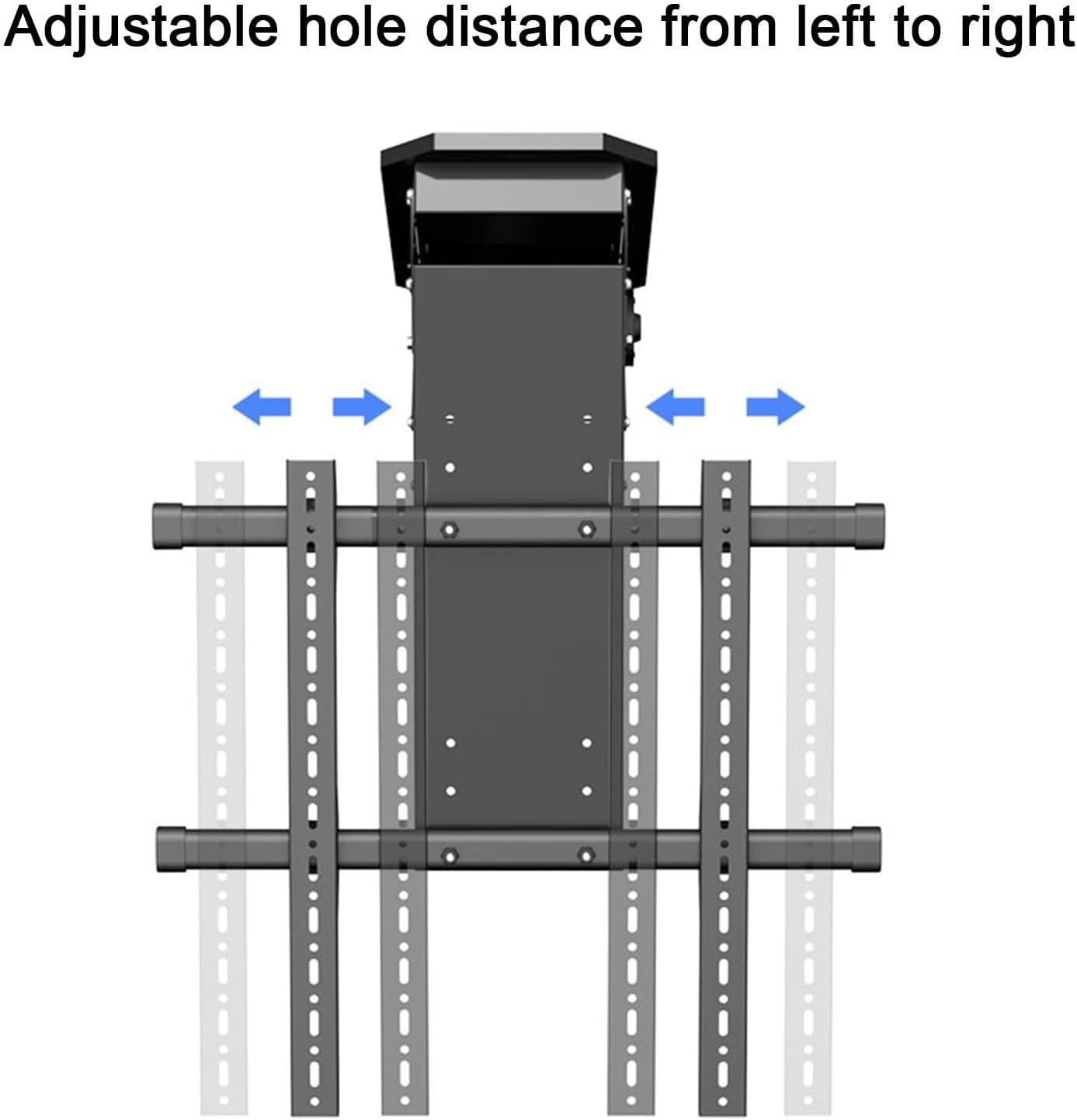 TV Wall Mount Motorized Ceiling TV Mount - Electric TV Ceiling Mount, Fits 50-90 Inch TVs, 0-85° Flip Down, Hidden Drop Down TV Lift, Motorized Flip Down TV Roof Ceiling