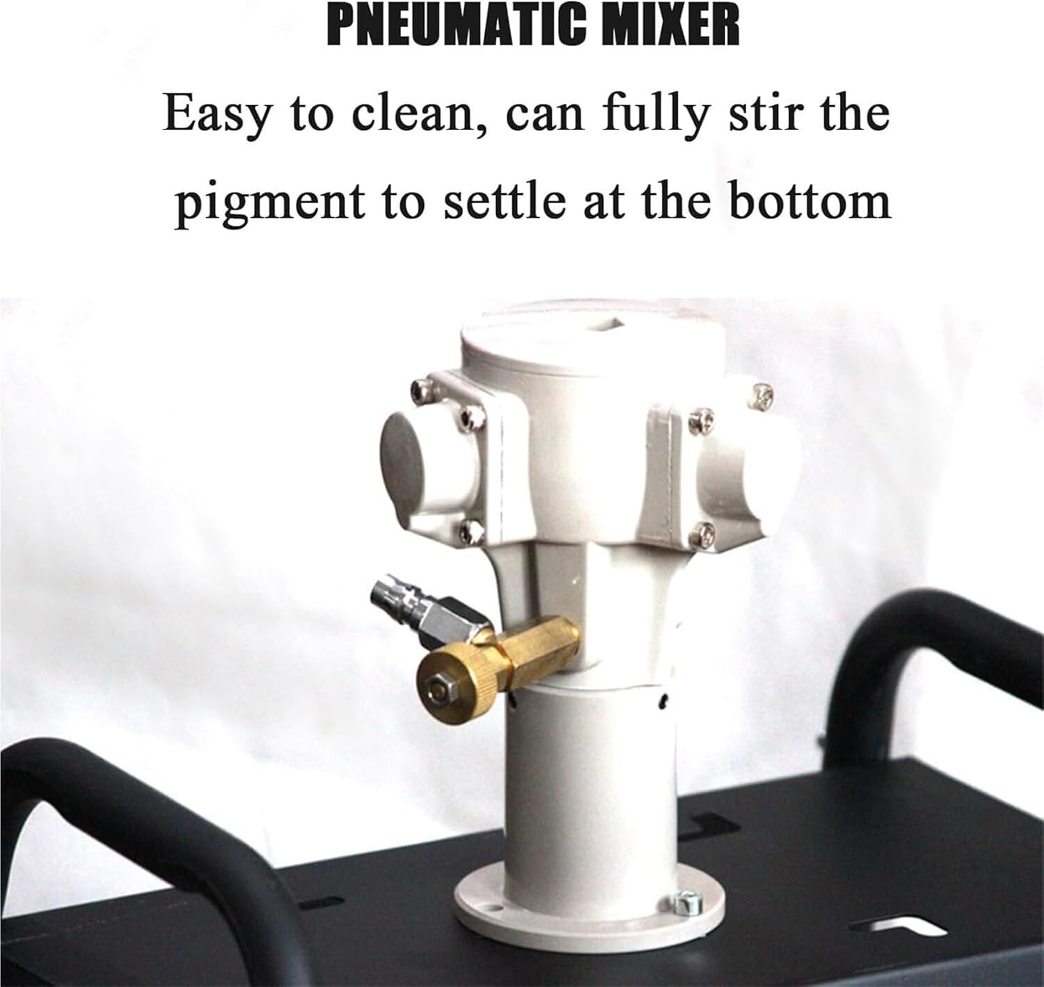 5 Gallon 1/8HP Air Agitator Blender Stirrer,Lifting Platform Paint Coating Mixer,Paint Stirring Machine,Folding Propeller,for Paints,Coatings,Glues,Inks