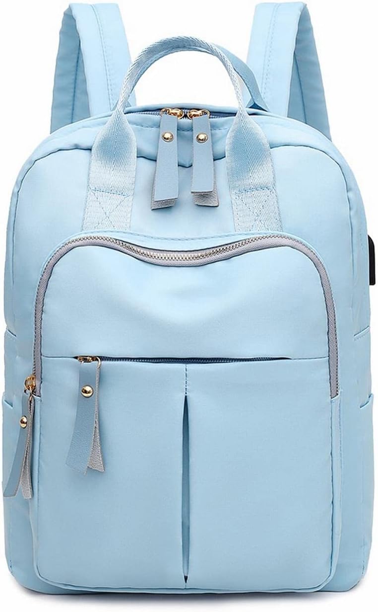 women Anti-Theft USB Charge Nylon Backpack Waterproof Men Multi-Pockets Backpacks Teenage Shool Book Bags