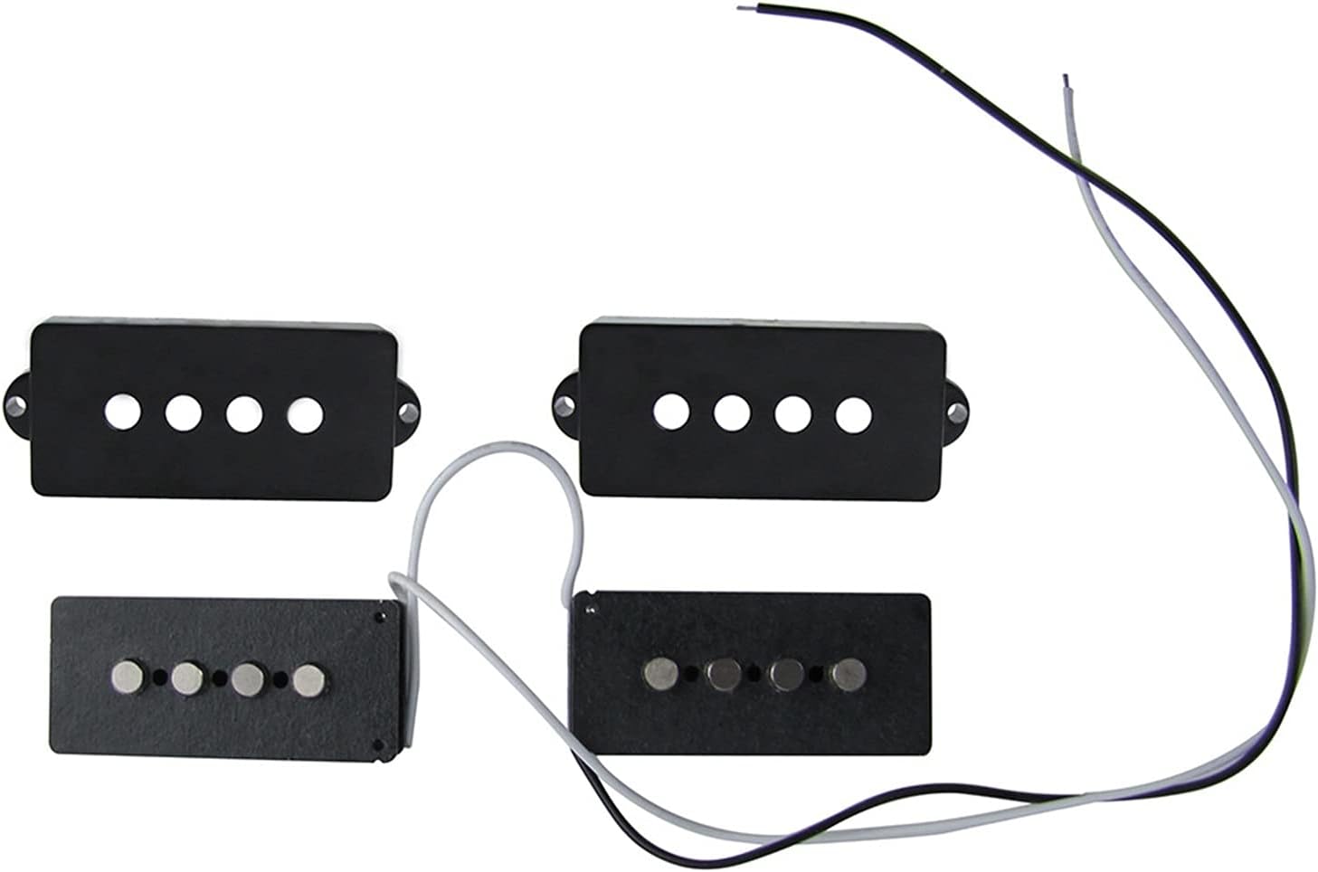 Guitar humbucker Pickup Set of Open Alnico 5 PB Bass Pickup & JB Bass Bridge Pickup for 4 String PB Bass Guitar Accessories