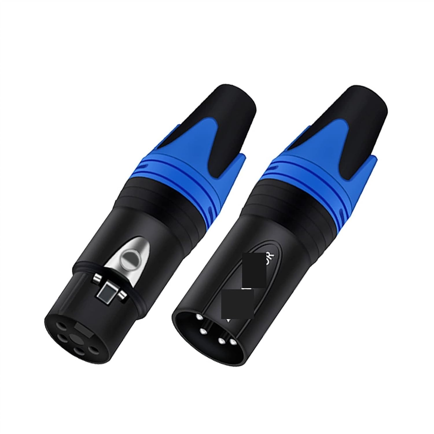 4 Pin X L R Male/Female M I C Cable Wire Connector 4 Pole XLR Plug Microphone Jack Socket 56Pcs (Color : 28xM 28xF 4P Mix)