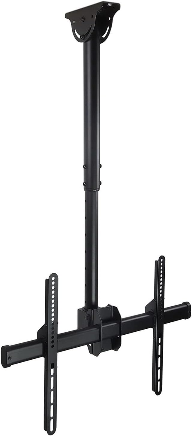 Adjustable TV Ceiling Mount Bracket for 75 Inch TVs Full Motion 360° Rotation Height Adjustable Tilting Swiveling Wall Mount Bracket for Flat Panel LCD LED OLED Plasma TV