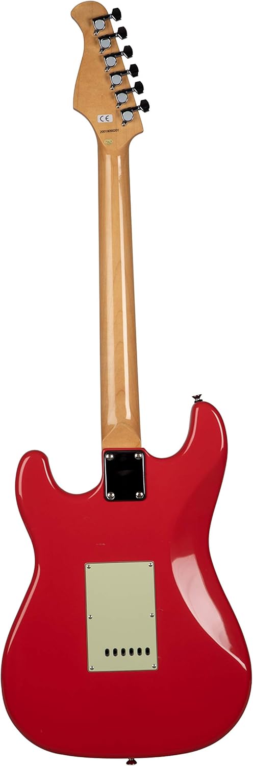 Prodipe 6 String Solid-Body Electric Guitar, Right, Fiesta Red (ST80 MA FR)