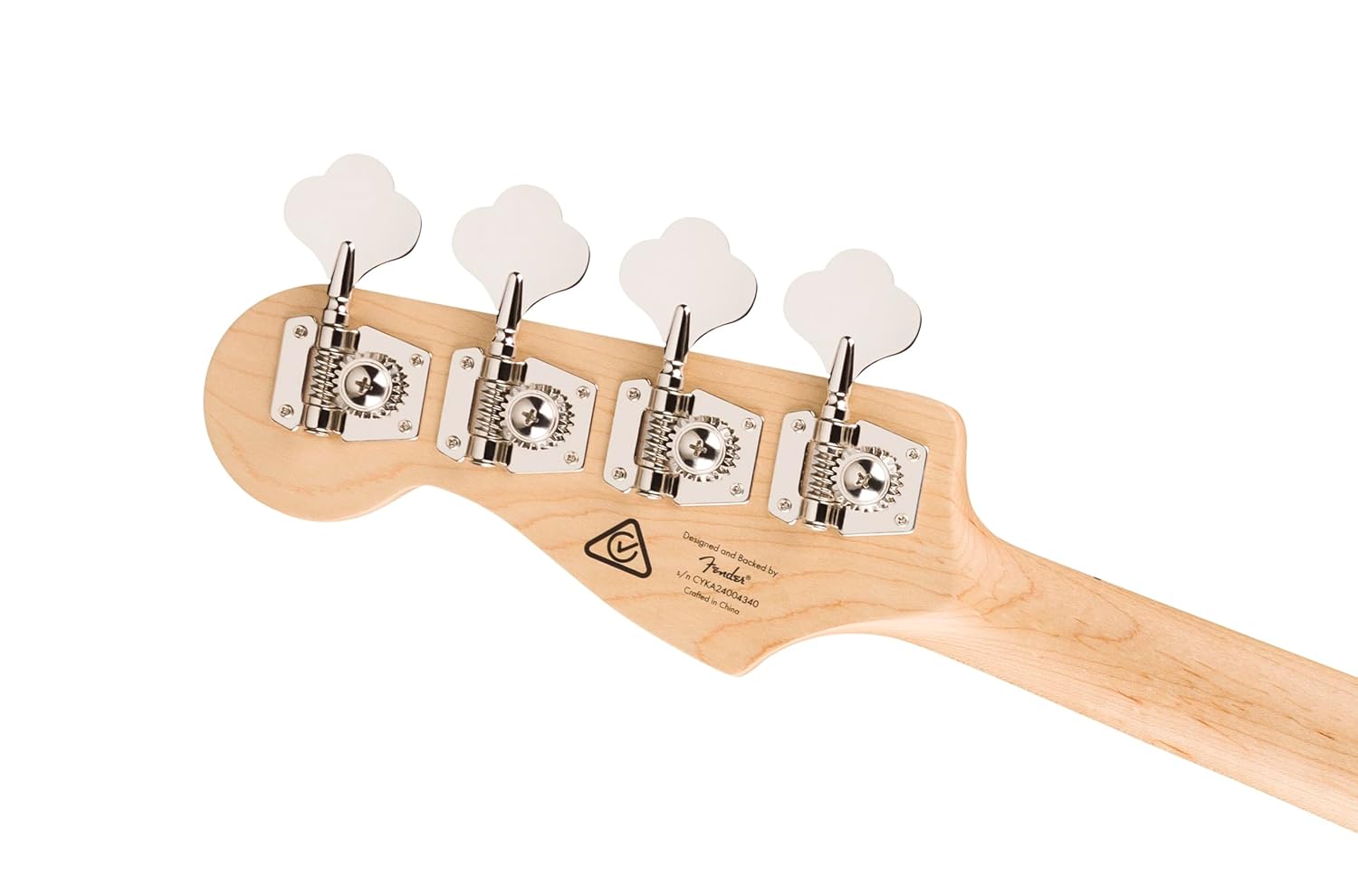 Affinity Series Active Jazz Bass, Maple Fingerboard, Black Pickguard, Olympic White