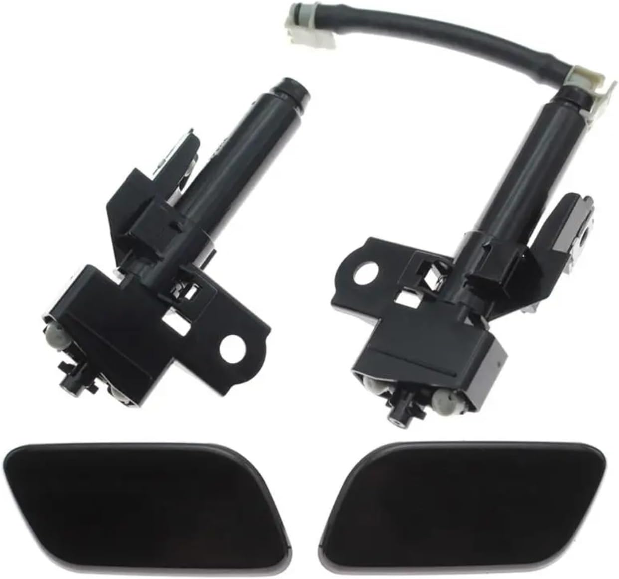 for Subaru for Forester SJ 2016 2017 2018 Left/Right Front Headlight Washer Nozzle 86636SG371 86636SG350 Headlamp Cleaning Spray Pump+Cover Cap