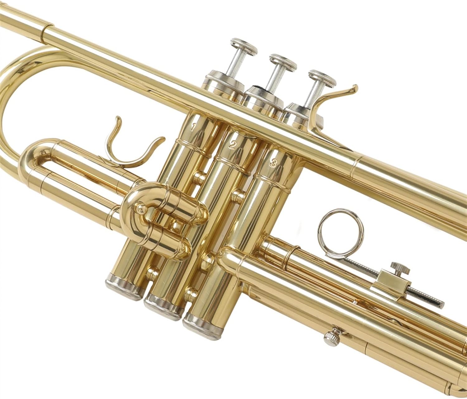 Standard Trumpet Trumpet Bb Flat Brass Exquisite Durable Trompete Musical Instrument with Mouthpiece Gloves Case Beginner Trumpet