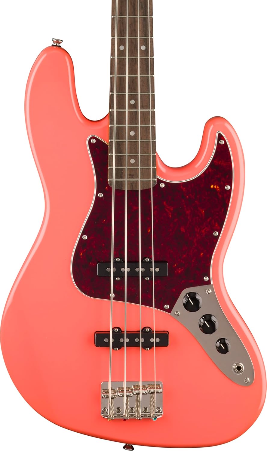 Classic Vibe '60s Jazz Bass, Laurel Fingerboard, Tortoishell Pickguard, Tahitian Coral