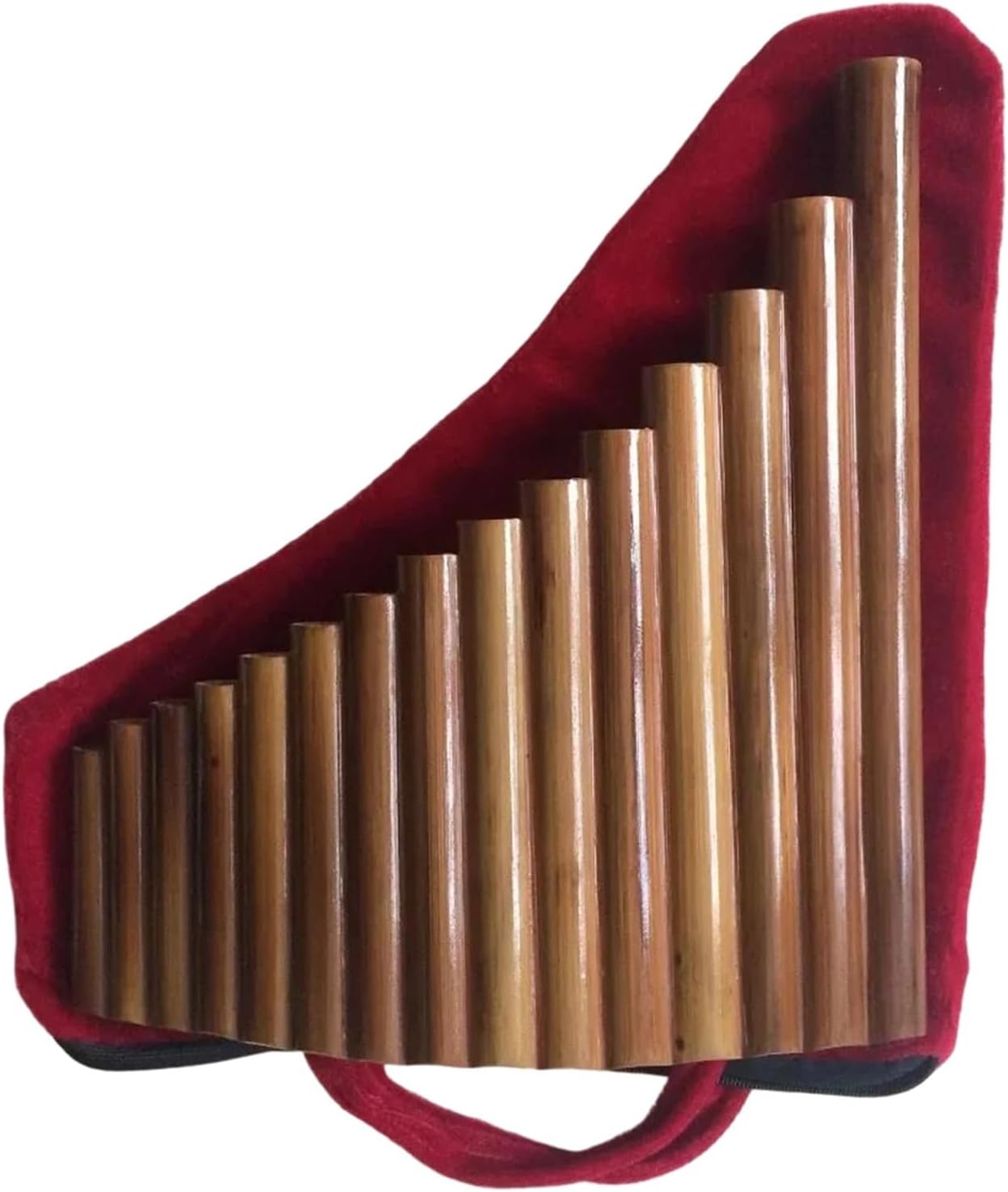 25 Pipe C Key Pan Flute Pan Flute 15 Pipe Bamboo Wind Instrument G Key Hand Made Professional Performance(Right hand)