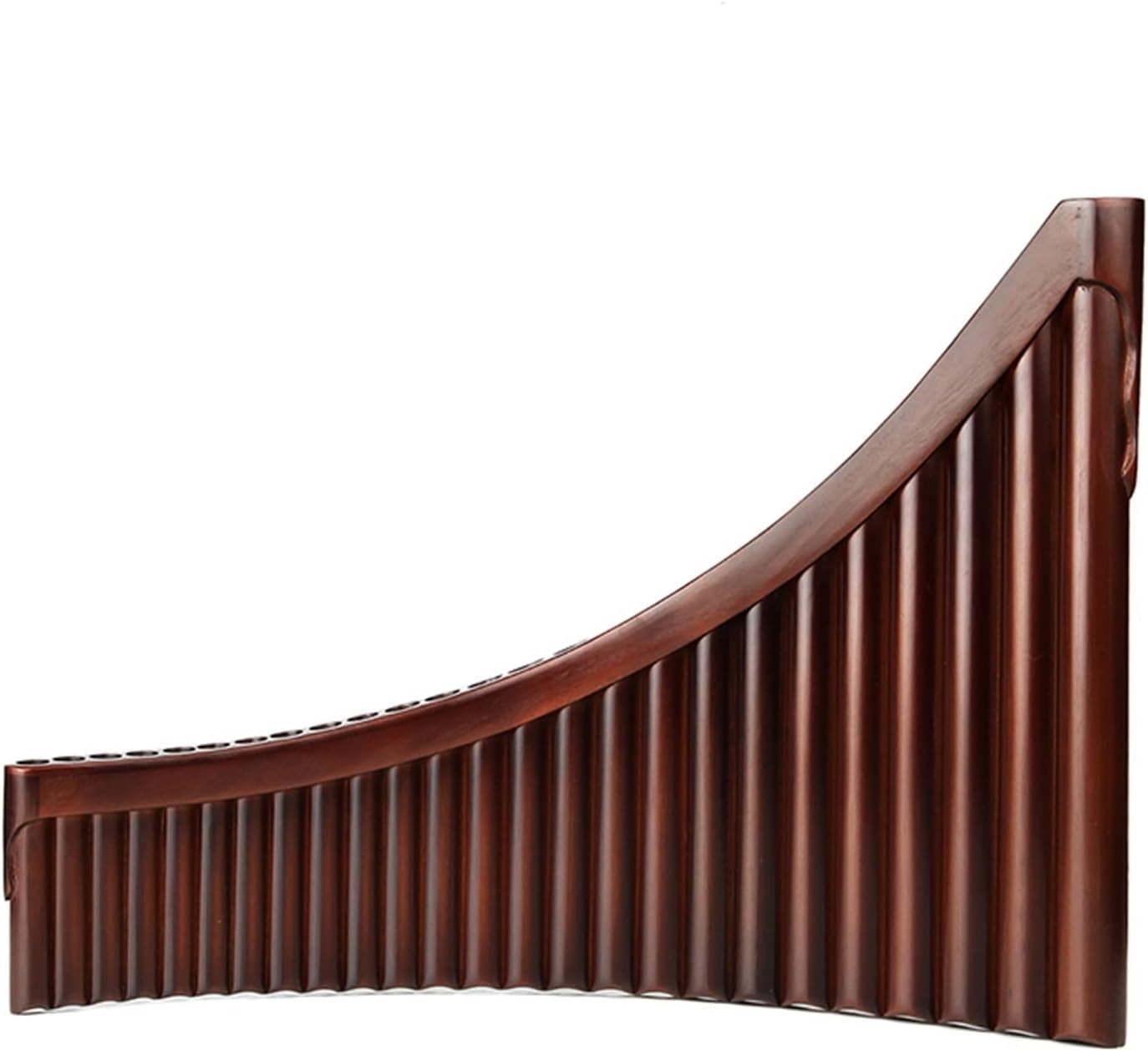 TSTS Beginner Pan Flute 25 Pipes G Key Brown Pan Flute Woodwind Instrument Bamboo Handmade Pipe (Color : 25C Left Hand)