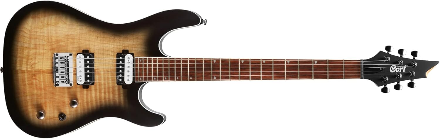 Cort KX300OPRB KX Series Electric Guitar. Open Pore Raw Burst