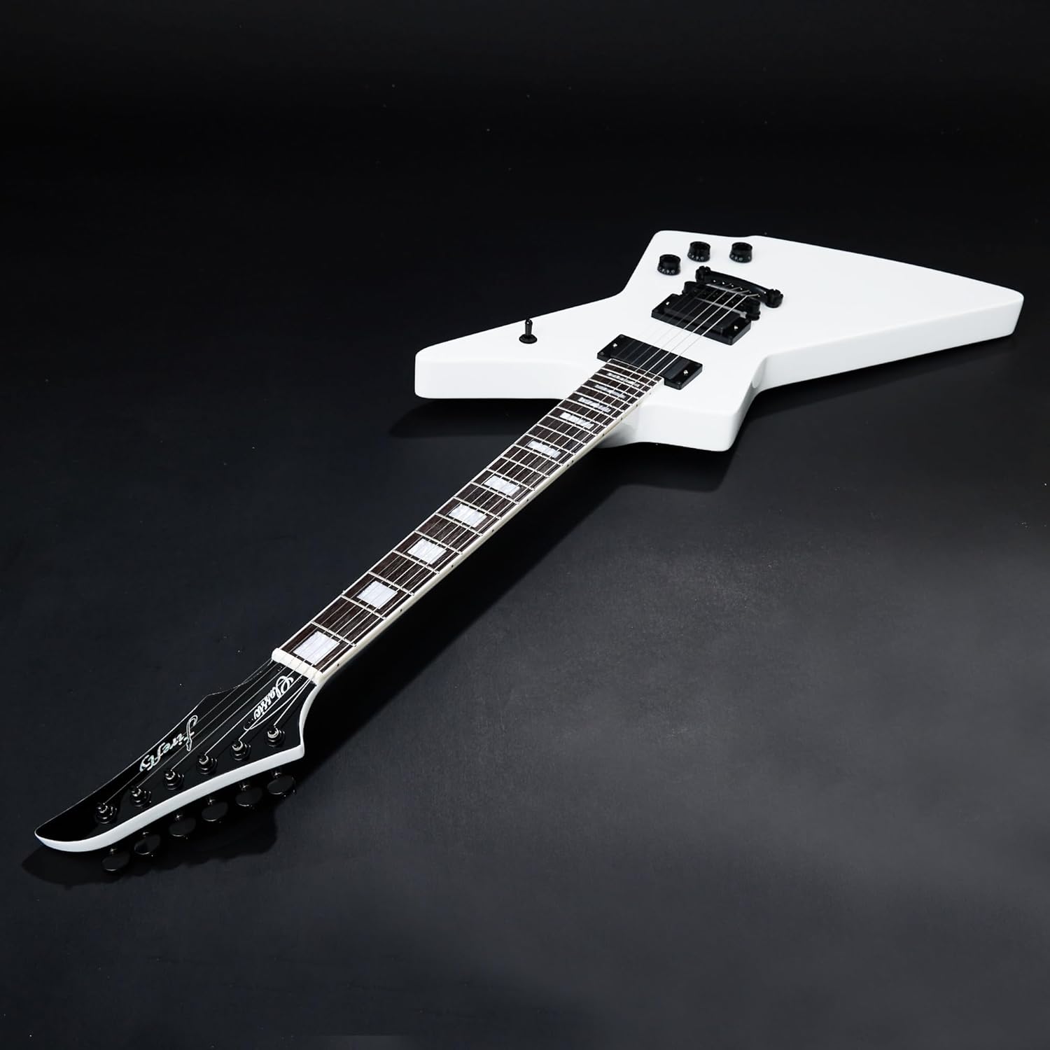 Firefly FFLX Solid Body Electric Guitar,Mahogany Guitar body,Stainless steel and ball end frets,rosewood fretboard(White Color)