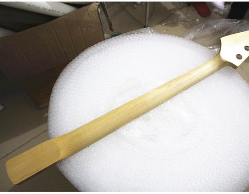 20 Frets 4 StringsMaple Electric Bass Guitar Neck With Maple Fingerboard Inlay Block Glossy Paint Guitar Accessories Parts