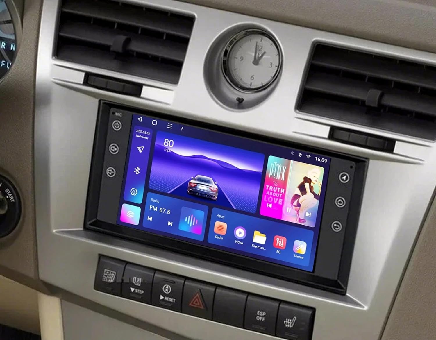 Car Radio Bluetooth for Jeep Compass 2014, with 4G+64G 7