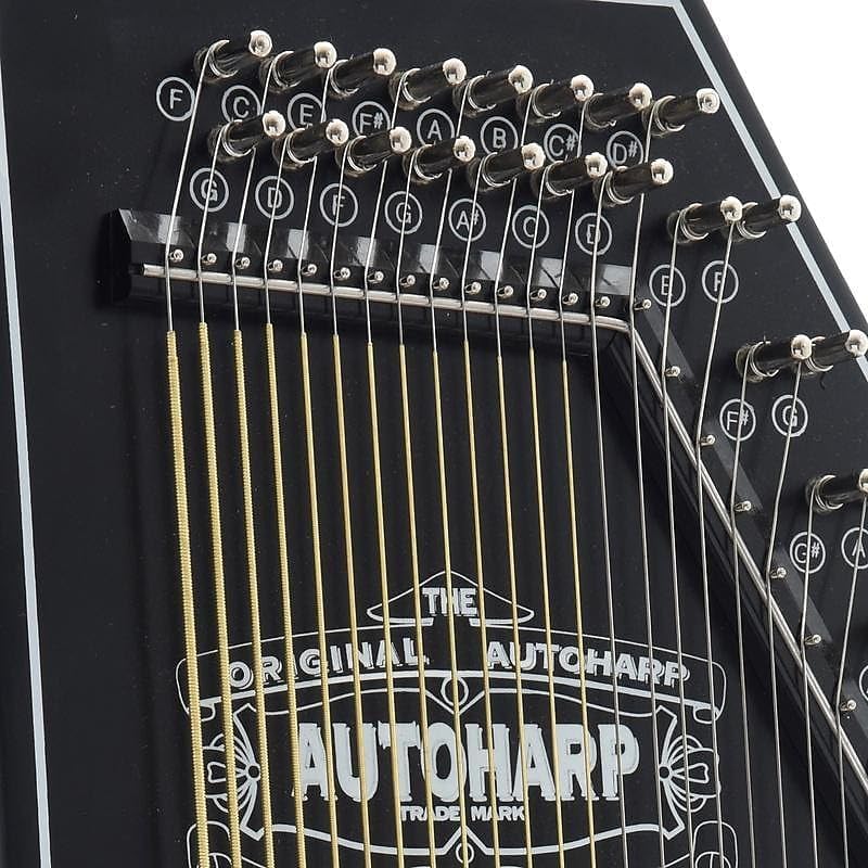 Autoharp by Oscar Schmidt OS73CE 1930's Reissue 21 Chord 36-String Acoustic/Electric Auto Harp with Pickup - Satin Black