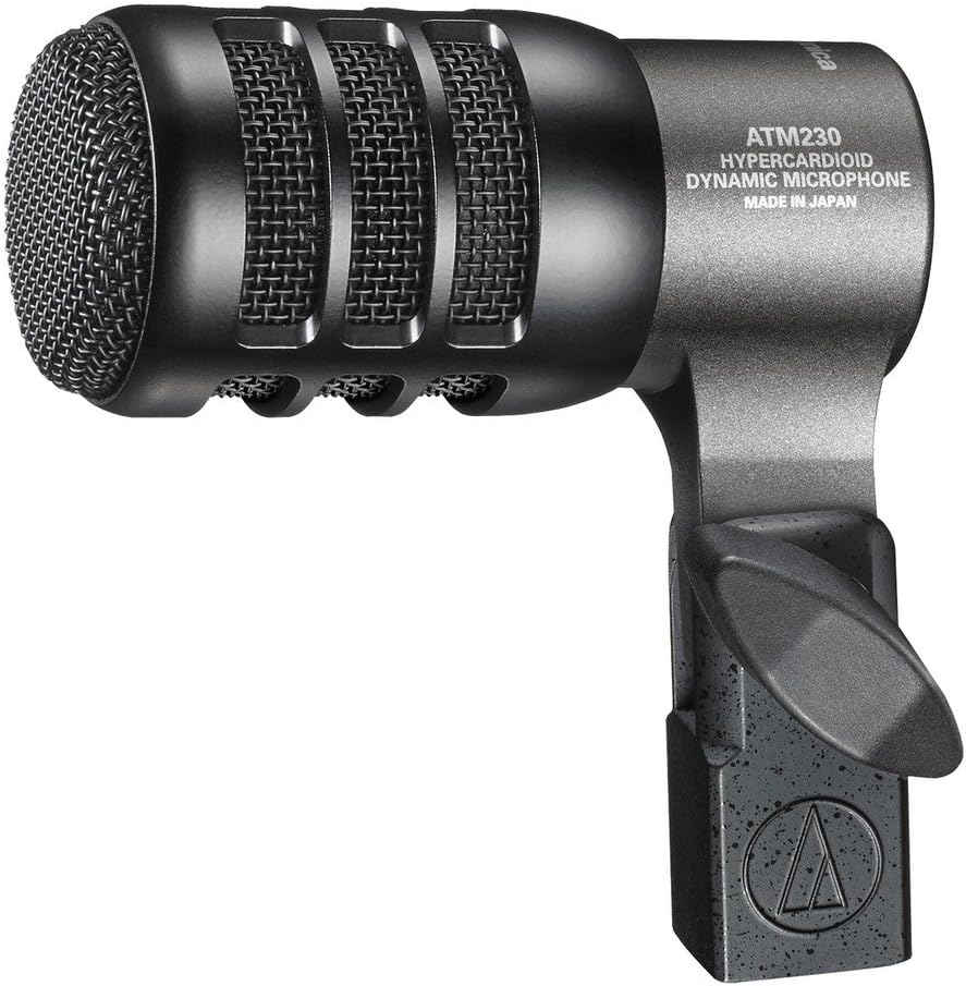 Audio-Technica ATM230 Hypercardioid Dynamic Instrument Microphone, Black