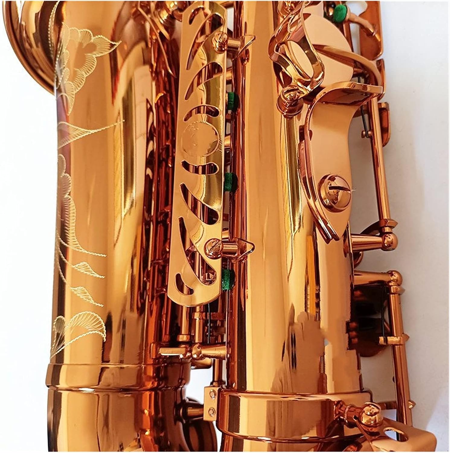 Alto Saxophone EB Coffee Color Copper Simulation Sax Professional Playing Woodwind Instrument with Mouthpiece Student Saxophone