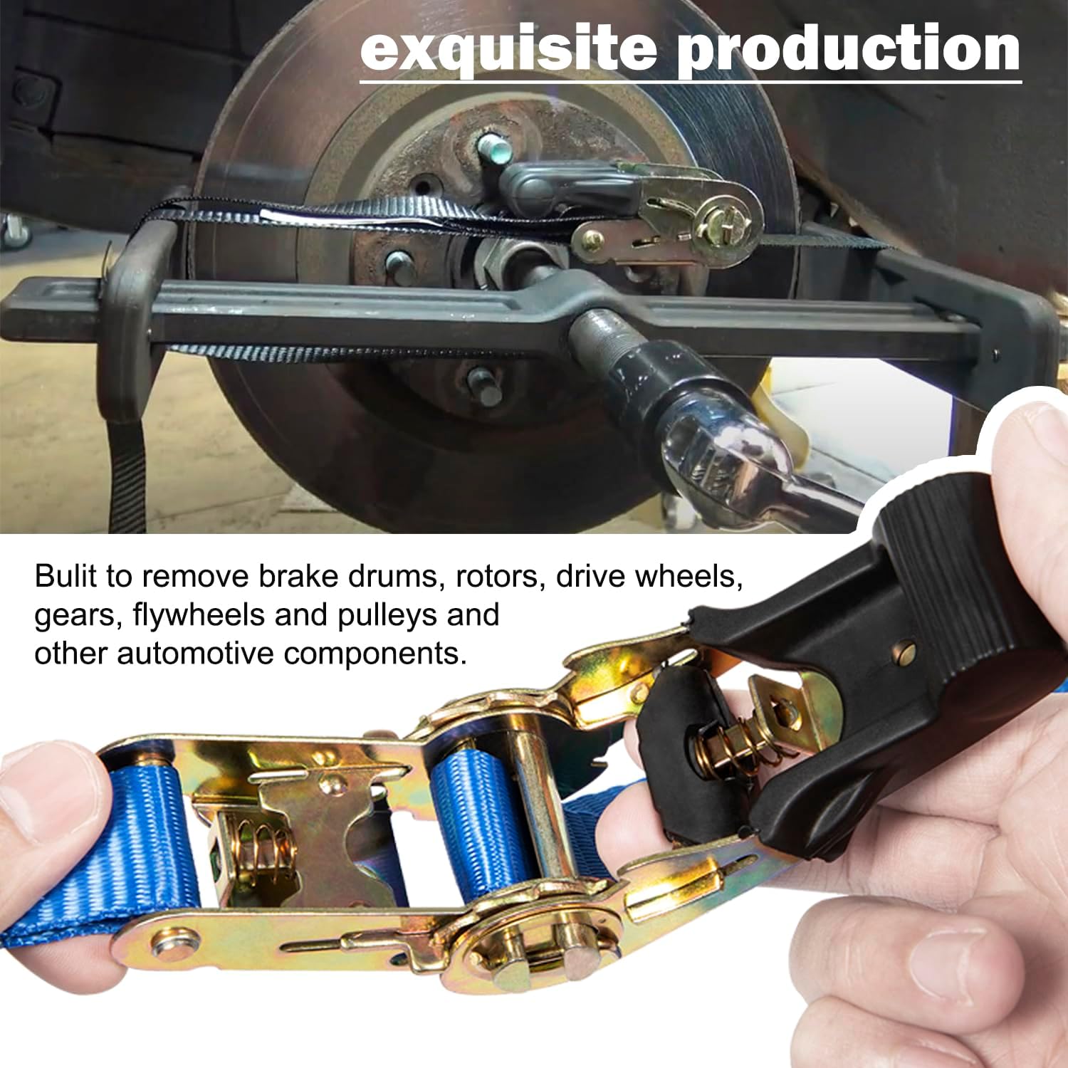 6980 Brake Drum and Rotor Puller Kit/Brake Drum Hub Puller/Brake Rotor Removal Tool for Removing Brake Drums, Rotors, Drive Wheels, Gears, Flywheels and Pulleys