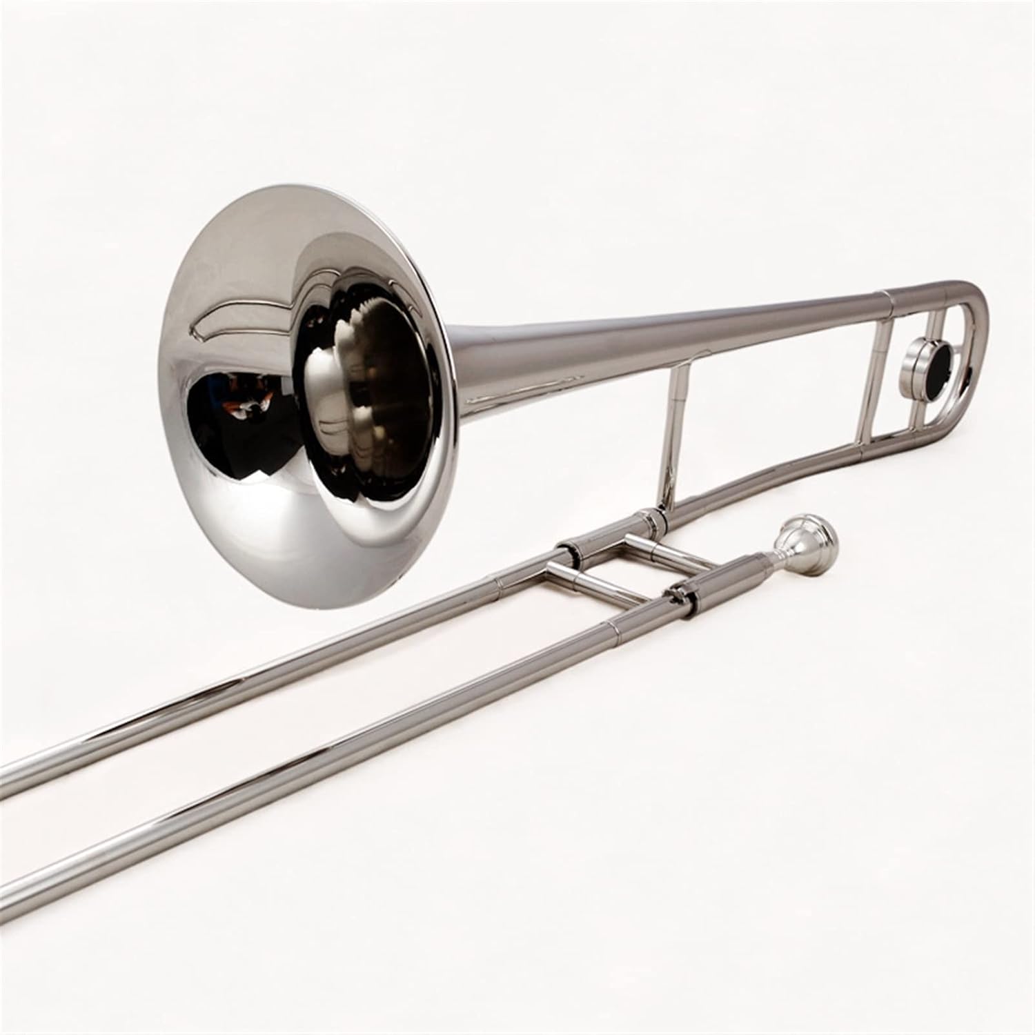 FLFL Student Trombone B-Flat Alto Trombone is Suitable for Children and Adults with Brass Instruments (Color : Silver)