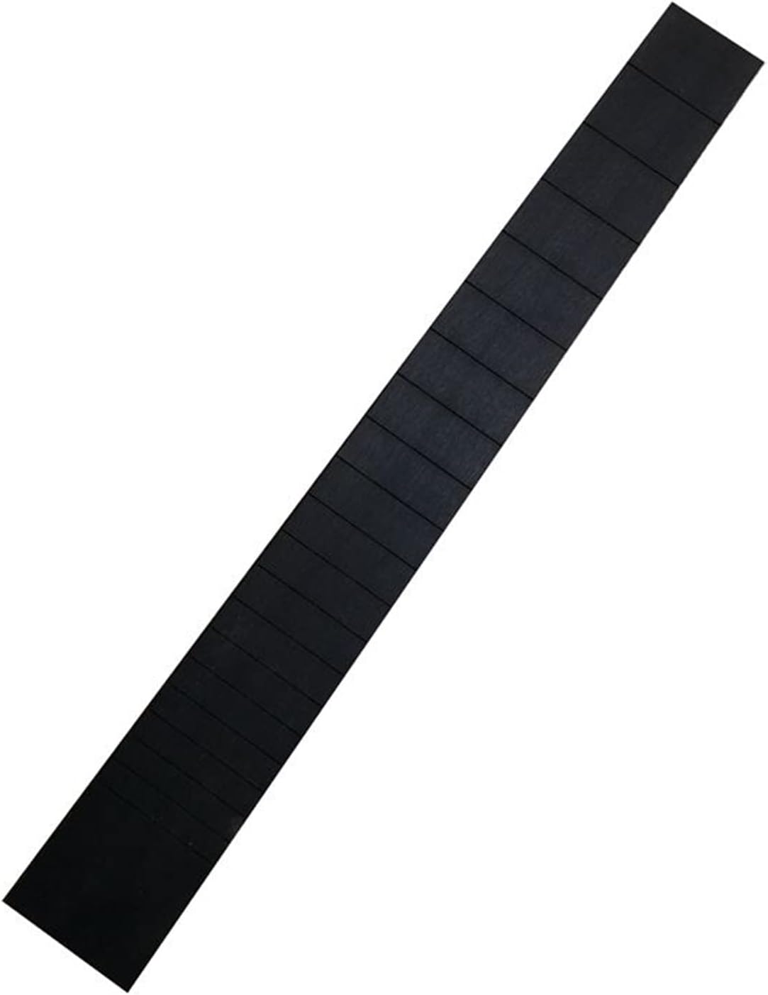 3A All Black Ebony Wood Fretboard for Classical Guitar 20 Frets Standard Semi- Finished Fingerboard Material Guitar ​Neck Replacement