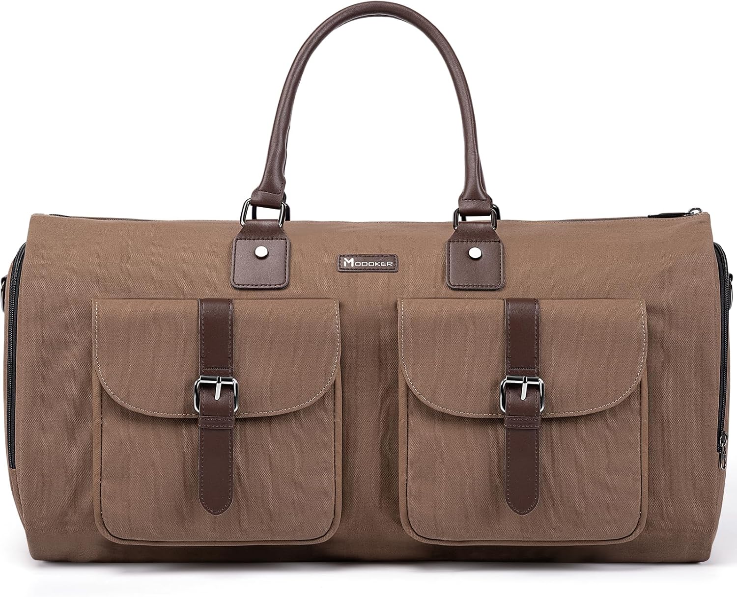 Modoker Garment Convertible Weekender Bag,Carry on Canvas Garment Duffle Bag Heavy Duty Overnight Bags for Men Women