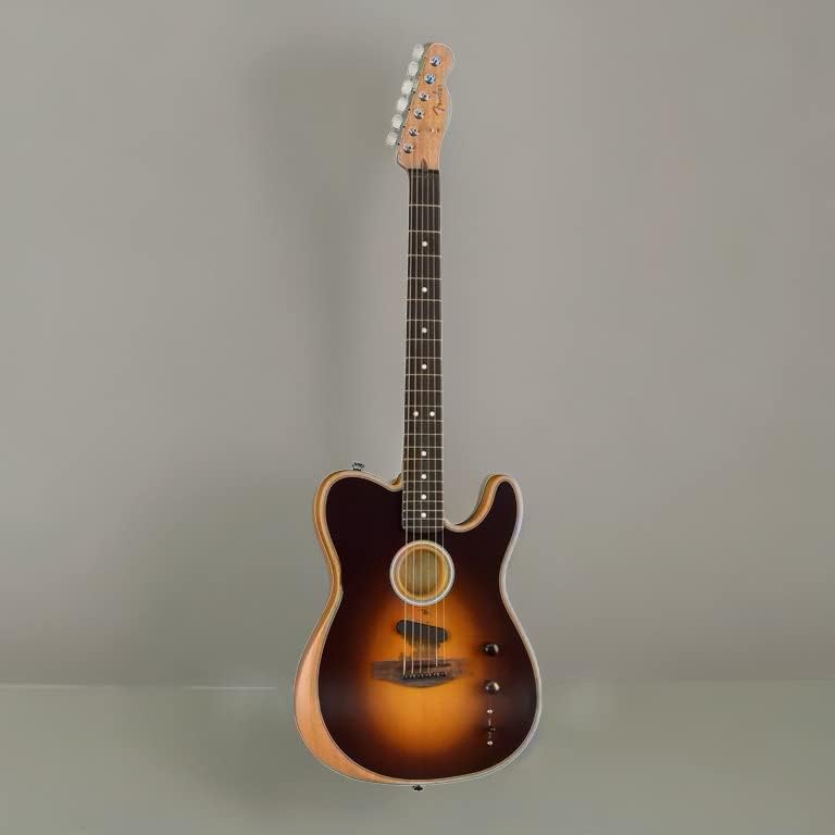 Fender Acoustasonic Player Telecaster Acoustic Electric Guitar, with 2-Year Warranty, Shadow Burst, Rosewood Fingerboard, with Gig Bag