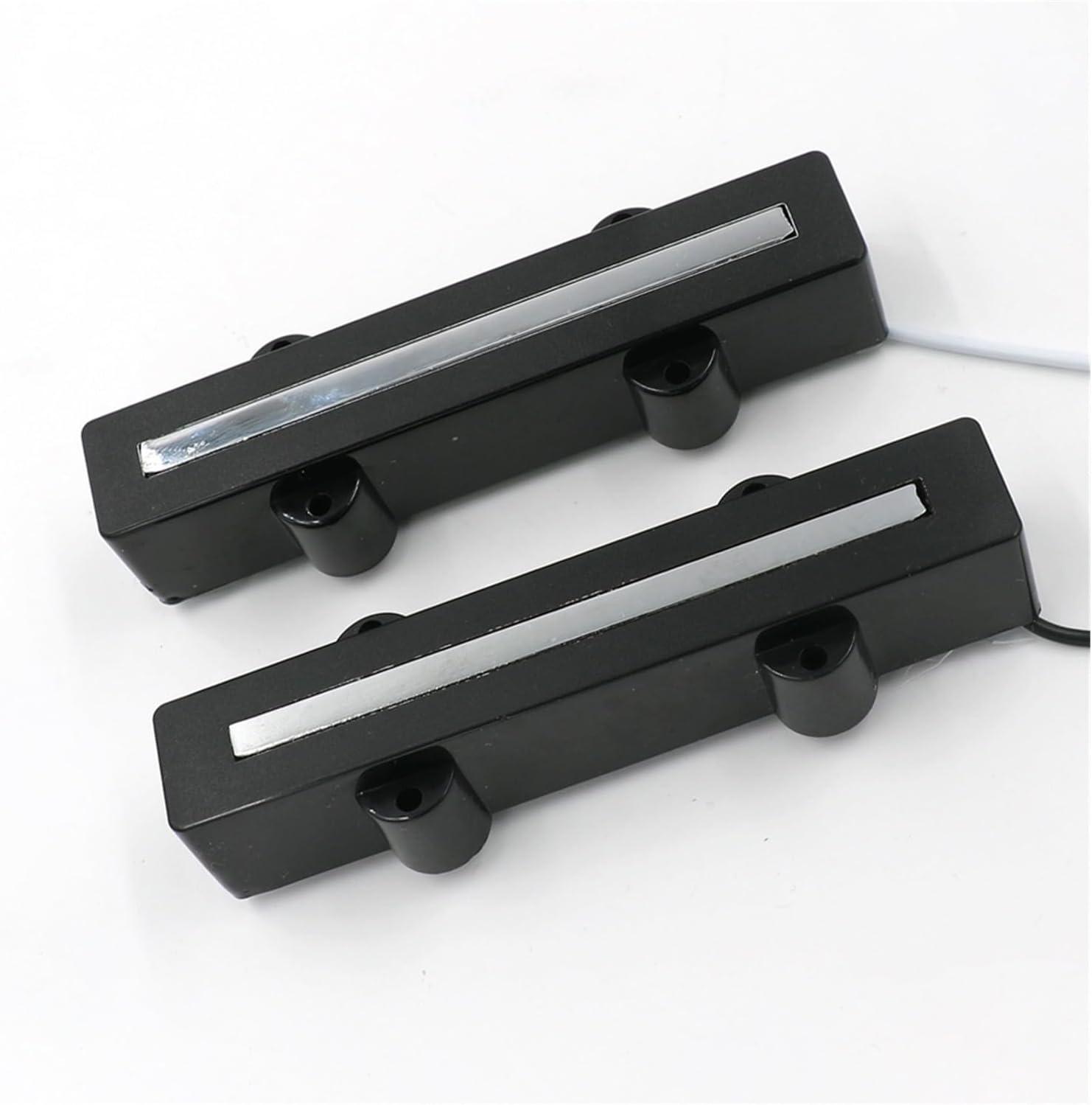 Guitar Pickups 5 String Bass Neck and Bridge Pickup Set Ceramic Magnet Electric Guitar Bass Pickup with 86mm Blade Pole Piece