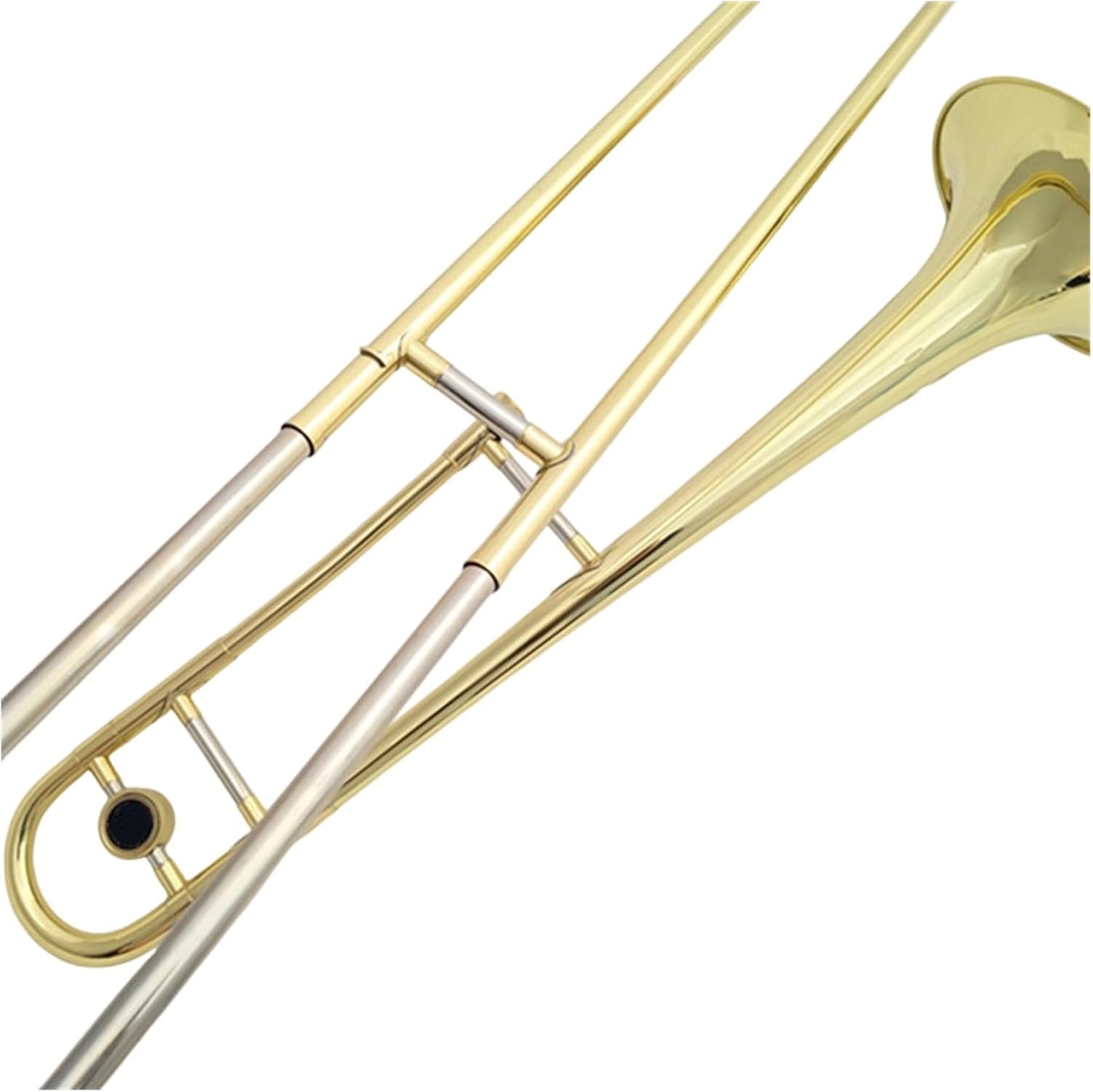 Adult Trombone Instrument Professional Alto Brass Pipe B Flat Lacquer Gold Playing Practice Instrument
