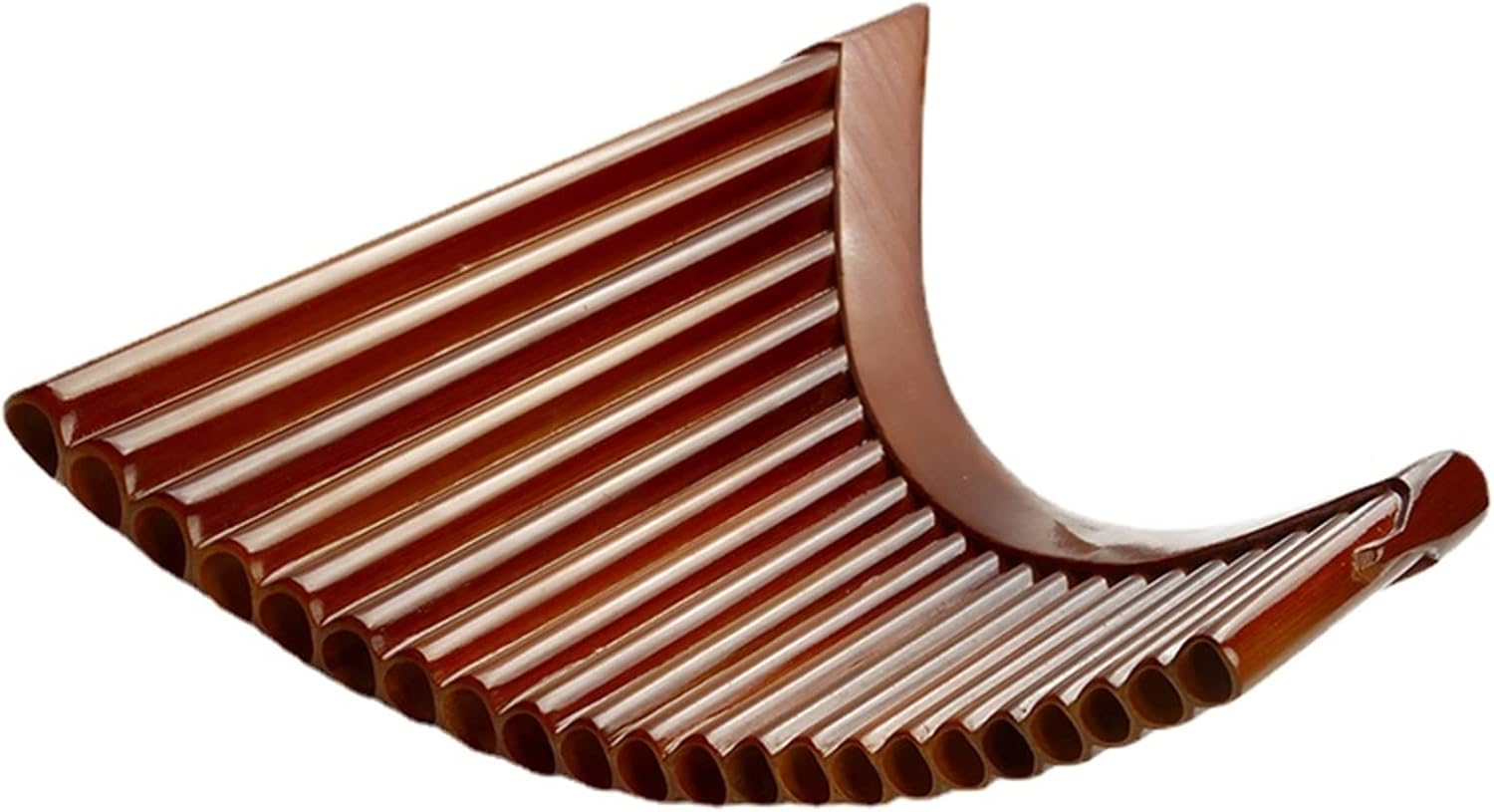 PanPipes Woodwind Instrument 22 Pipes Pan Flute G Key Brown Traditional Woodwind Instrument