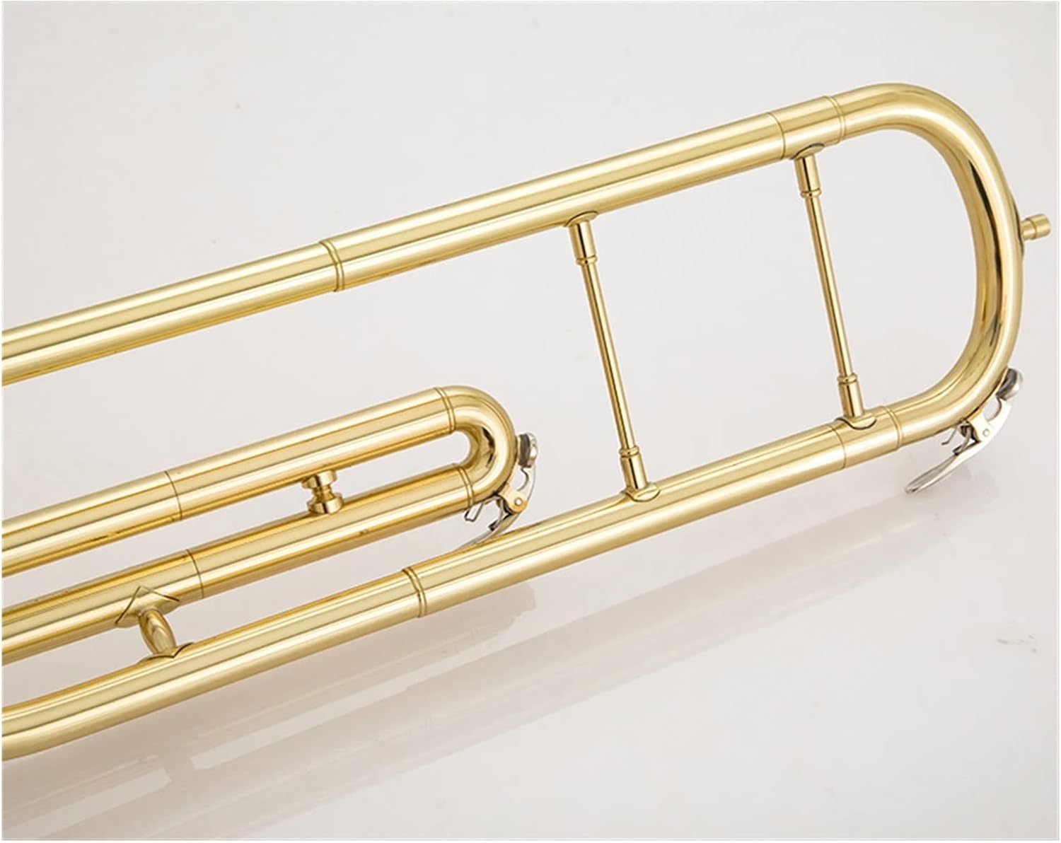 FLFL Student Trombone B Flat Key Piston Marching Trombone Musical Instrument