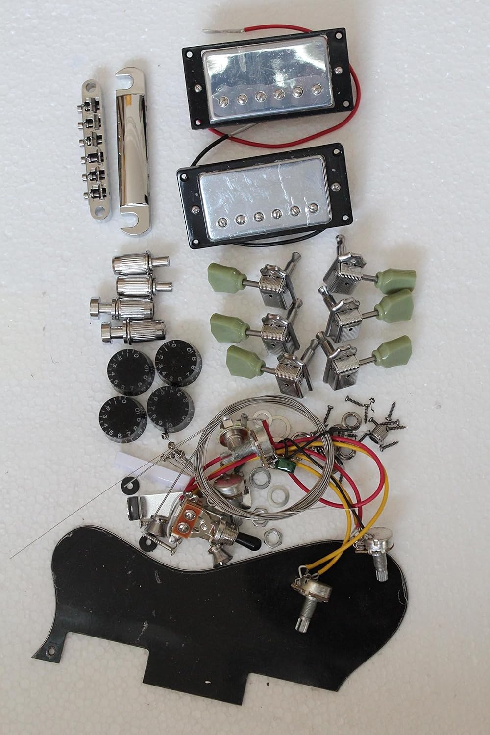 335 Style Project Semi-Hollow Guitar Kits Jazz Body DIY Electric Guitar Kit (Natural A)