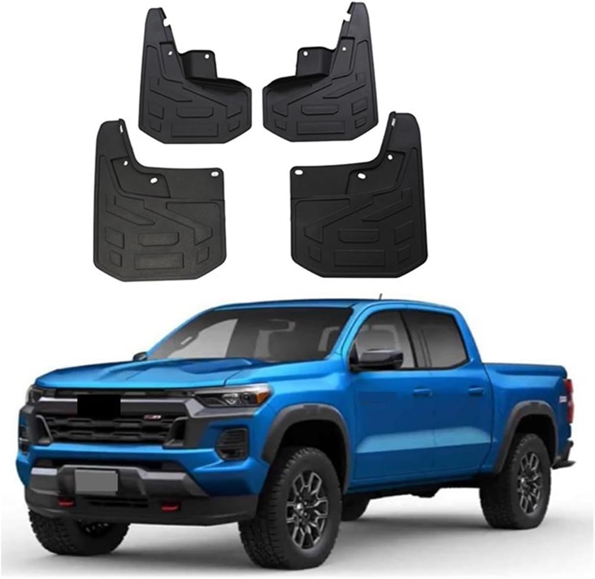 Compatible for Chevron Colorado GMC Canyon 2023 2024 2025 Car Mudguard Fender Mud Flap Guards Splash Mudflaps Front Rear 4pcs(Chevron Colorado)