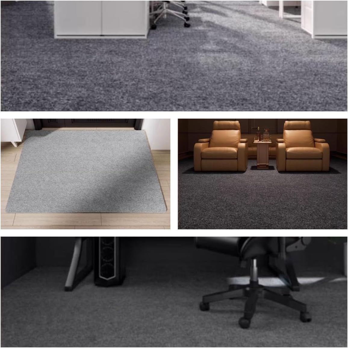 Soundproof Carpet Non-Slip Pads,Sound Absorbing Rug Floor Mat,9mm Thick Carpet Acoustic Pads for Piano Drum