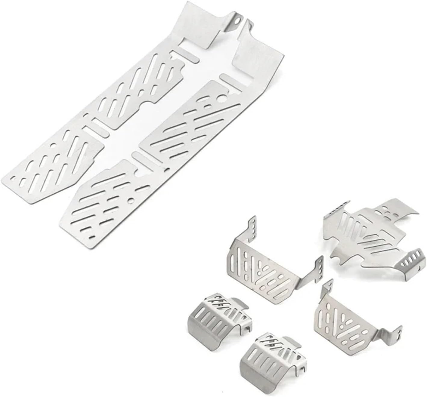 RC Crawlers Components For Traxxas For TRX4 Sport 1/10 Body For Defender RC Chassis Armor Set Car Stainless Steel Skid Plate Replacement Parts Decoration Accessories(Size 7PCS)