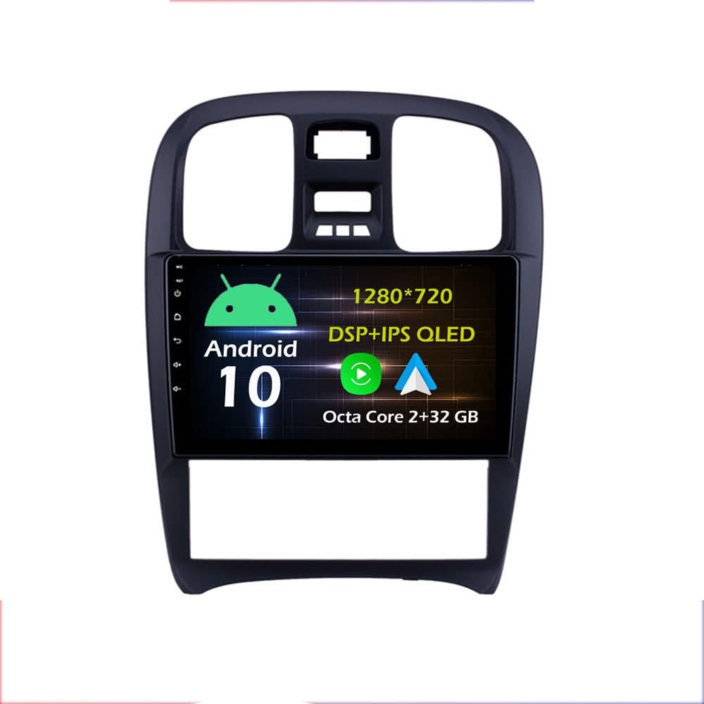 9'' Android Car Stereo Radio for Hyundai Sonata 2001-2012 Octa Core Android 10.0 HD Touchscreen Headunit Supports GPS Navigation Carplay Android Auto Bluetooth SWC DSP AHD Backup Camera-2+32