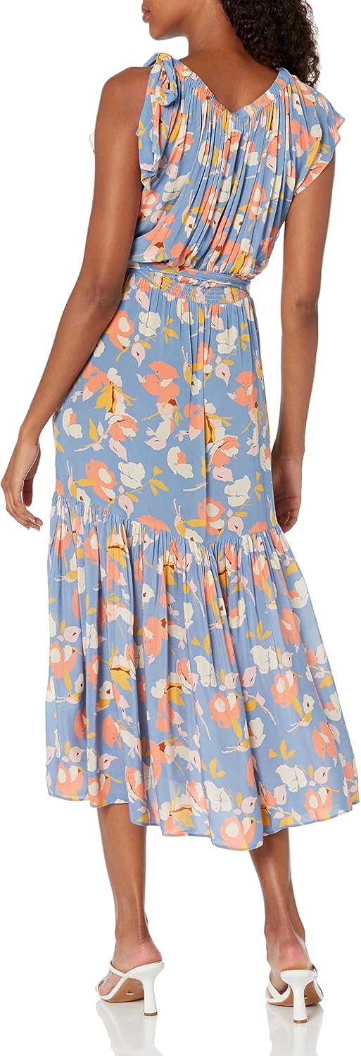 Shoshanna Women's Peony Tossed Floral Midi Dress