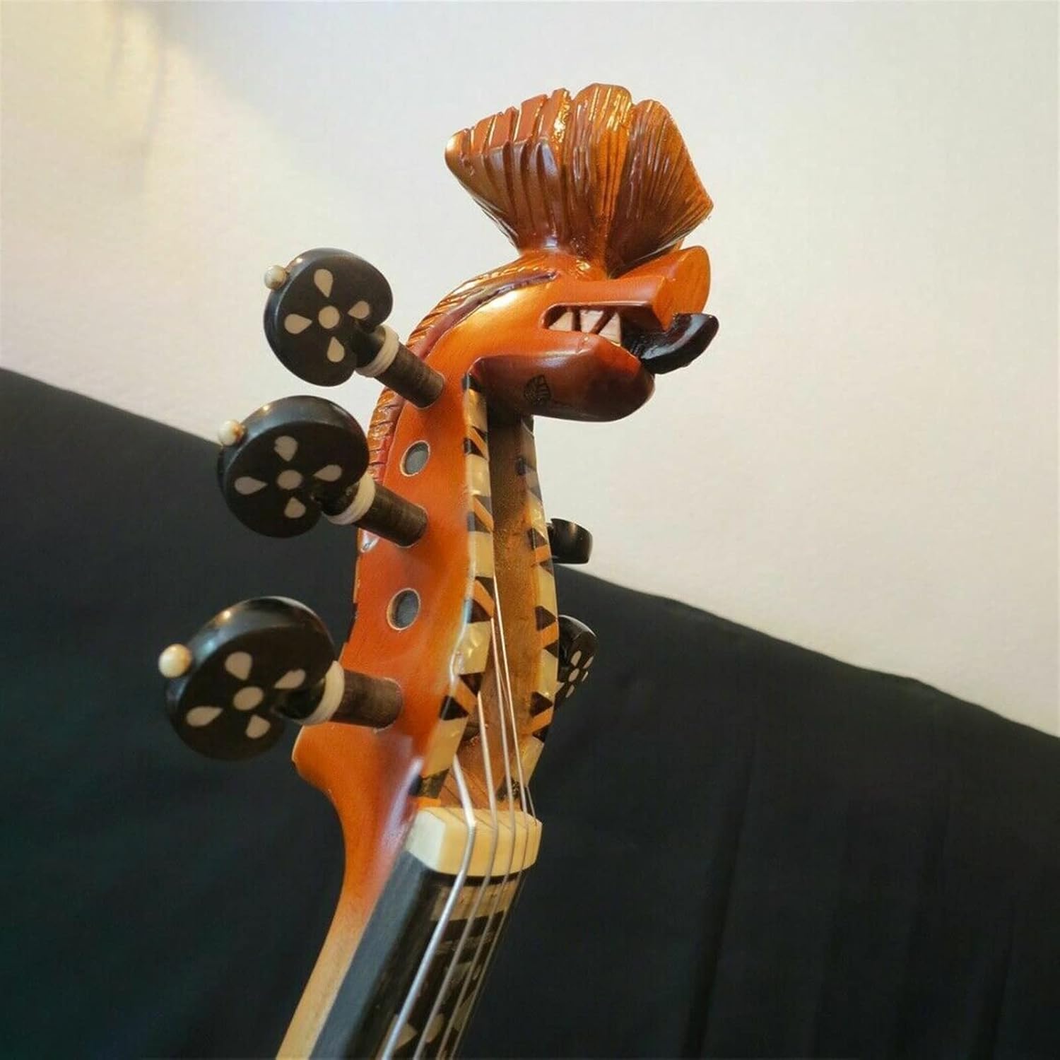 TSTS Wonderful Handcarved 5 Strings 4/4 Violin Musical Instrument Ebony Accessories Fingerboard Stringed Instrument Adults Violins