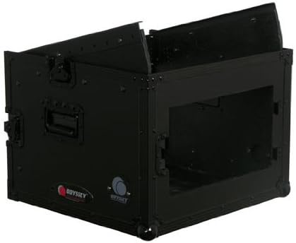 Black 10U Top Slanted 6U Vertical Pro Combo Rack