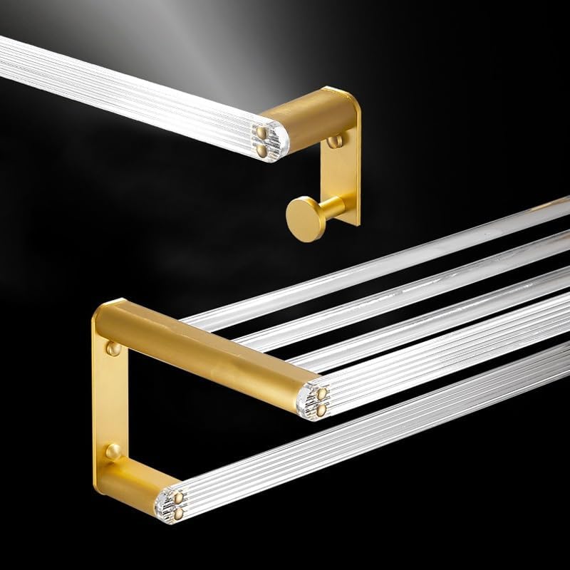 VIDI Acrylic Bathroom Towel Rack, Toilet Gold Space Aluminum