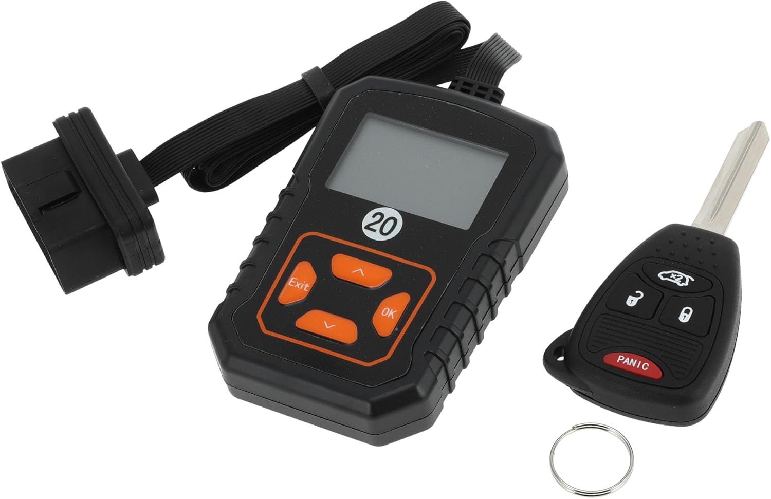 ACROPIX OHT692427AA Keyless Entry Remote Key Fob Kit DIY Tool Replacement Car Key Kit 4 Button for Jeep Wrangler 07-18