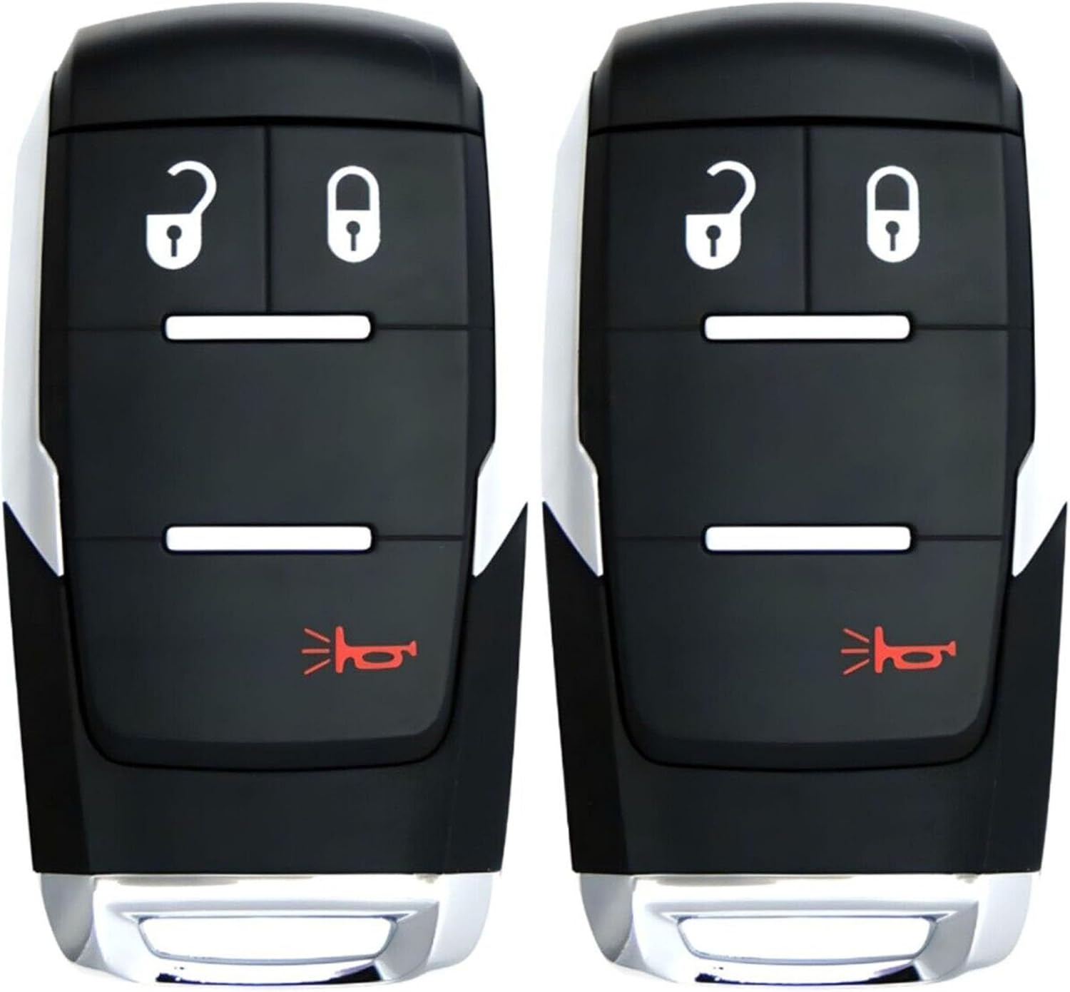 2X New Quality Replacement Proximity Key Fob Remote Compatible with & Fit for RAM 2500 3500 4500 5500 - MPN GQ4-76T-09