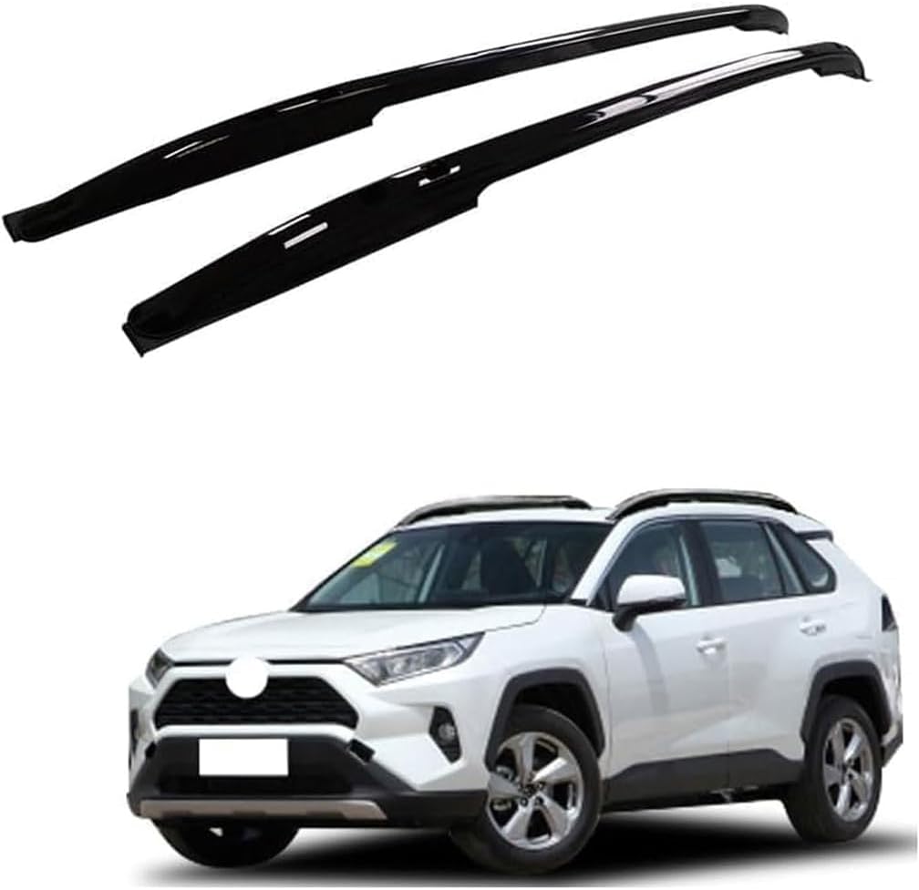 Car Roof Racks, for Toyota RAV4 Veranda 2020 Anti Theft Anti Rust Cross Bar Cargo Travel Baggag Transportrack, Auto Accessories,A-Black