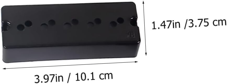 Kisangel 5-String Bass Pickup Set Double Layer Vintage Humbucker 10 Dots Compatible Bass Guitar Replacement Parts for Electric