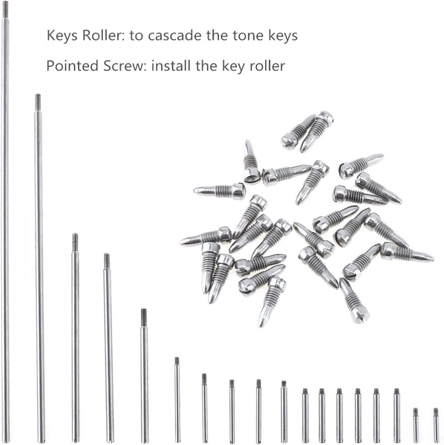 Sax Replacemen Set 92 Pieces/Batch of Saxophone Repair Parts Set Saxophone Key Roller Reed Screws Saxophone Accessories