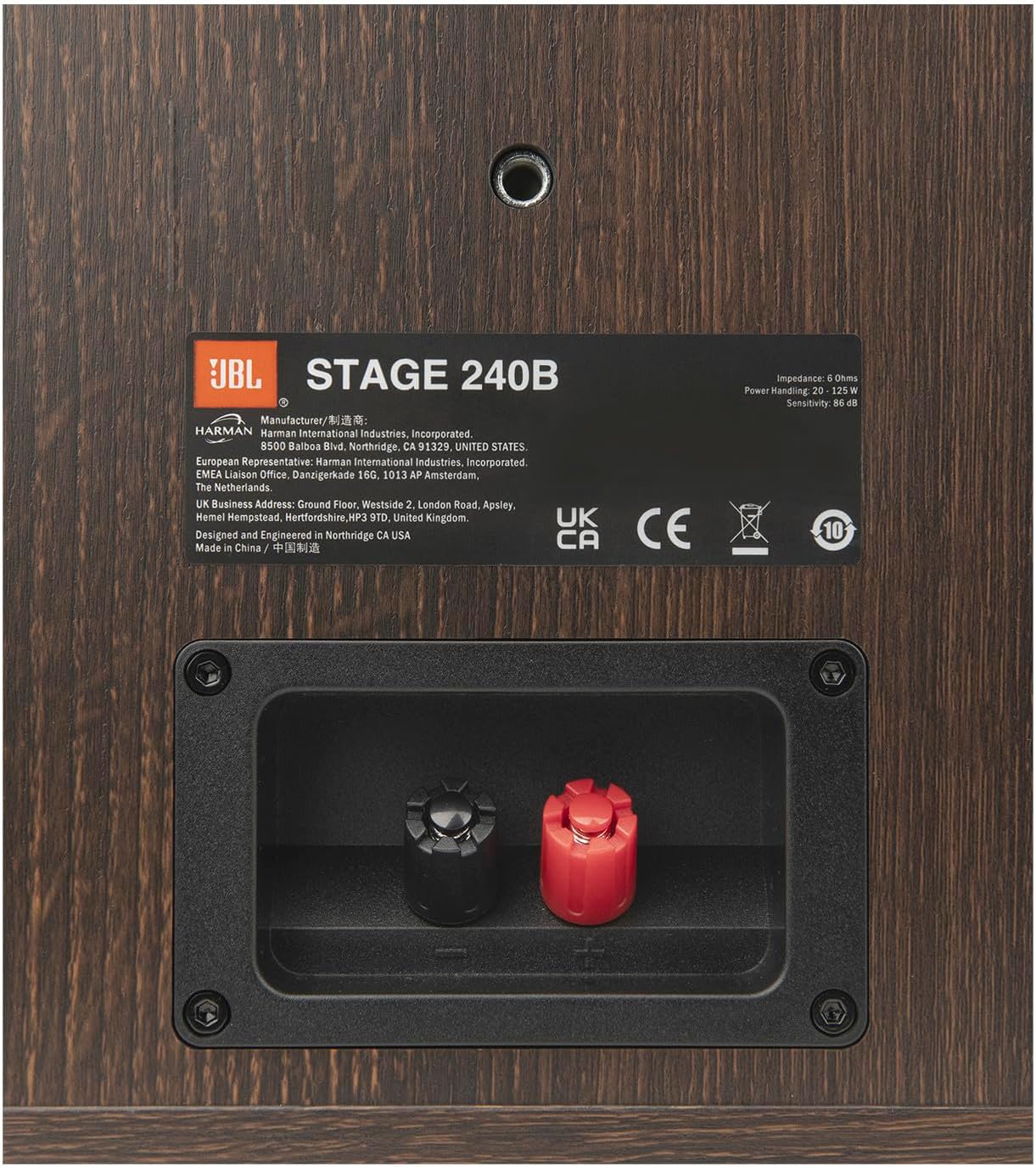 JBL Stage 2 240B 4.5 Inch Bookshelf Speakers - Pair (Espresso)
