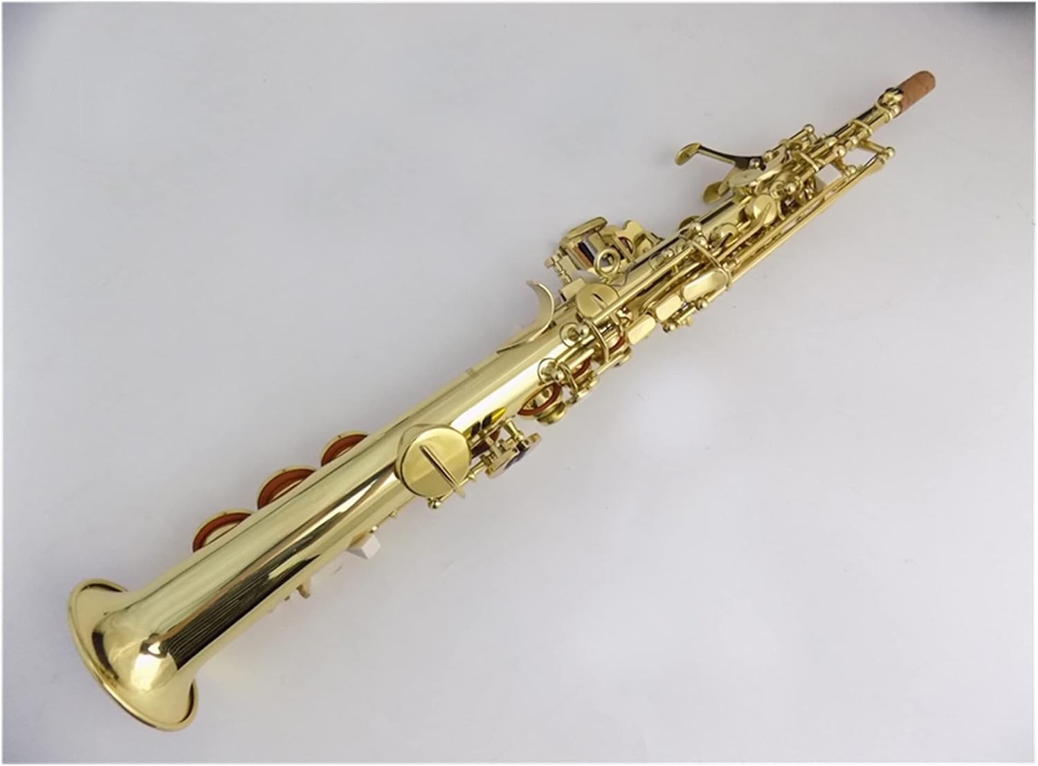 Professional Saxophone EB Saxophone Sopranino Yellow Brass with Foam Case Woodwind Musical Instruments Professional Music Brass Sax Beginners Kit