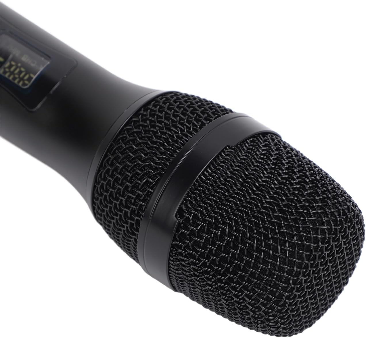 Keenso Dual Cordeless Microphone, DSP Technology Dual UHF Dynamic Handheld Cordless Mic for Smartphones Tablets Computers TVs Sound Cards