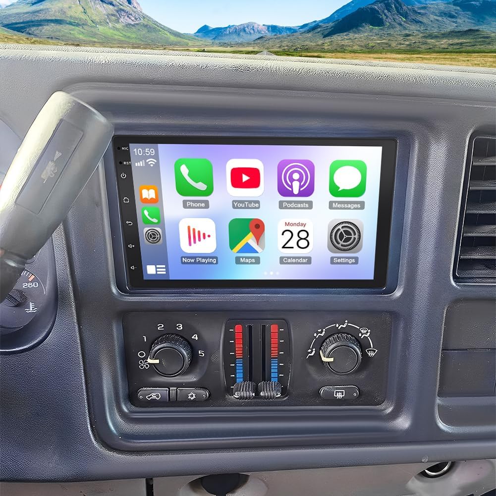 Double Din Car Stereo for GMC Sierra 1500 2500 2003-2006,7