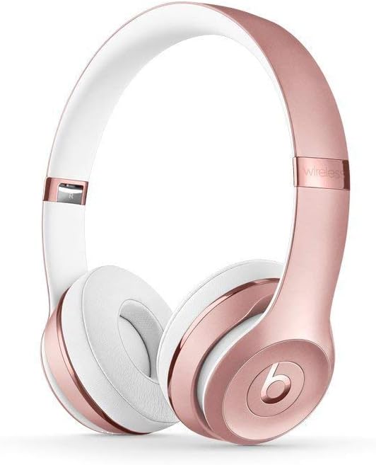 beats Solo3 Wireless On-Ear Headphones - Rose Gold (Renewed)